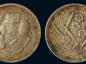 四川马兰钱五文背兰花白铜币一枚价值1150元