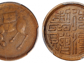 四川五文型马兰铜币俯首马背篆书“德淳制赠”