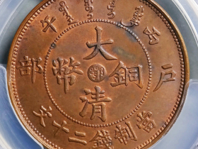 丙午鄂字户部大清铜币二十文成交价格RMB 34100