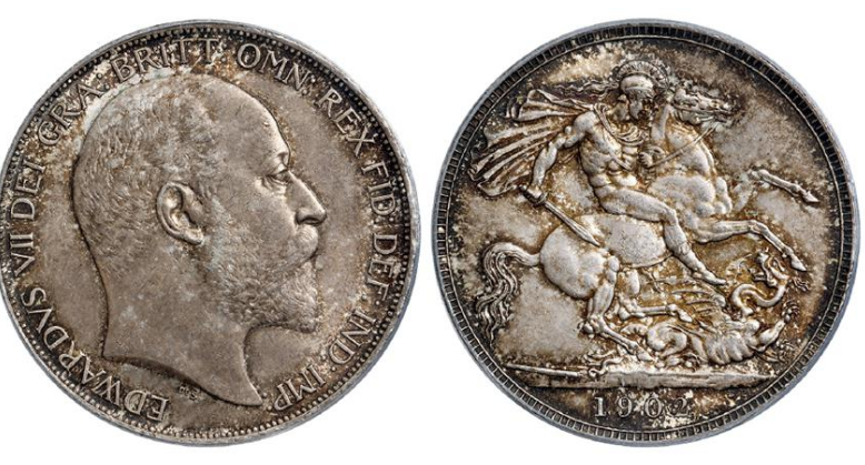 1902年英国1克朗马剑银币价格
