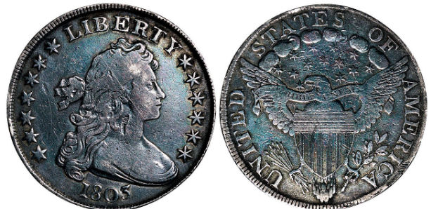 美国早期自由女神像壹圆银币