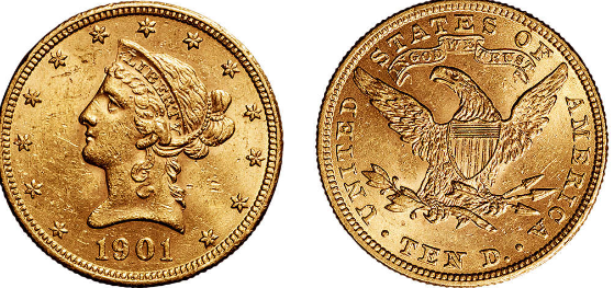 美国10美元印第安人头像金币